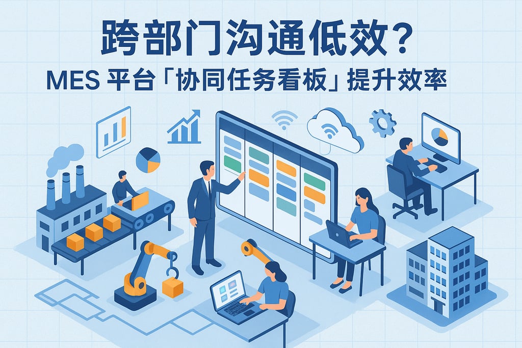 跨部门沟通低效？MES 平台「协同任务看板」提升效率